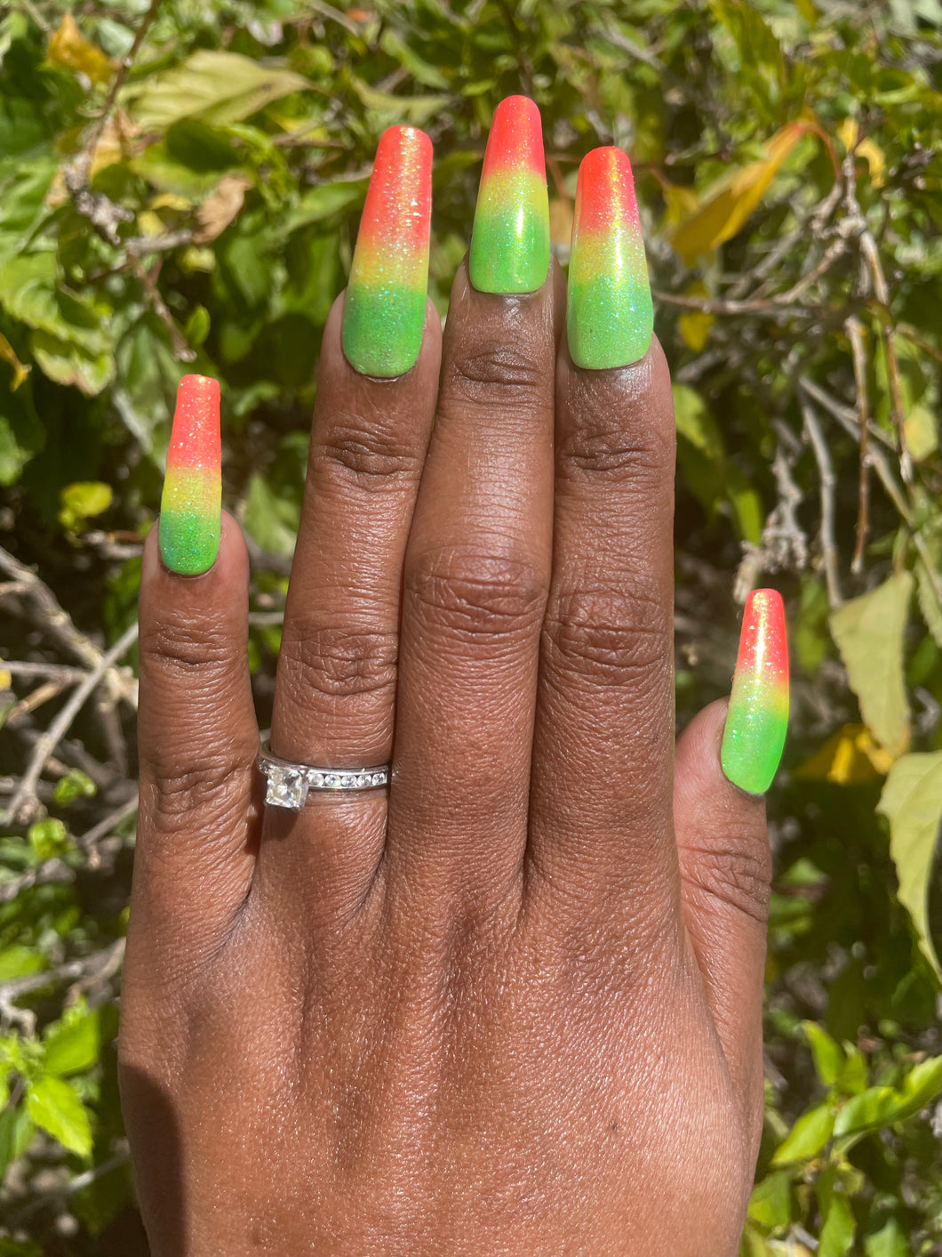 Island rainbow Classic Press On Nails