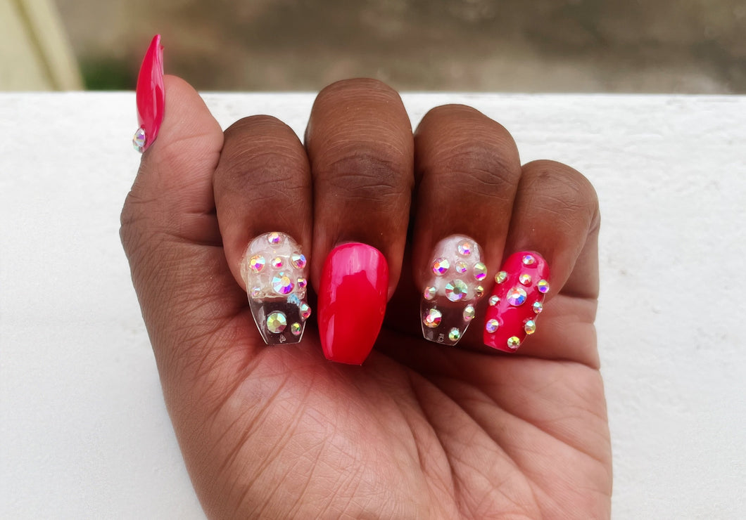 Bling apple Press On Nails